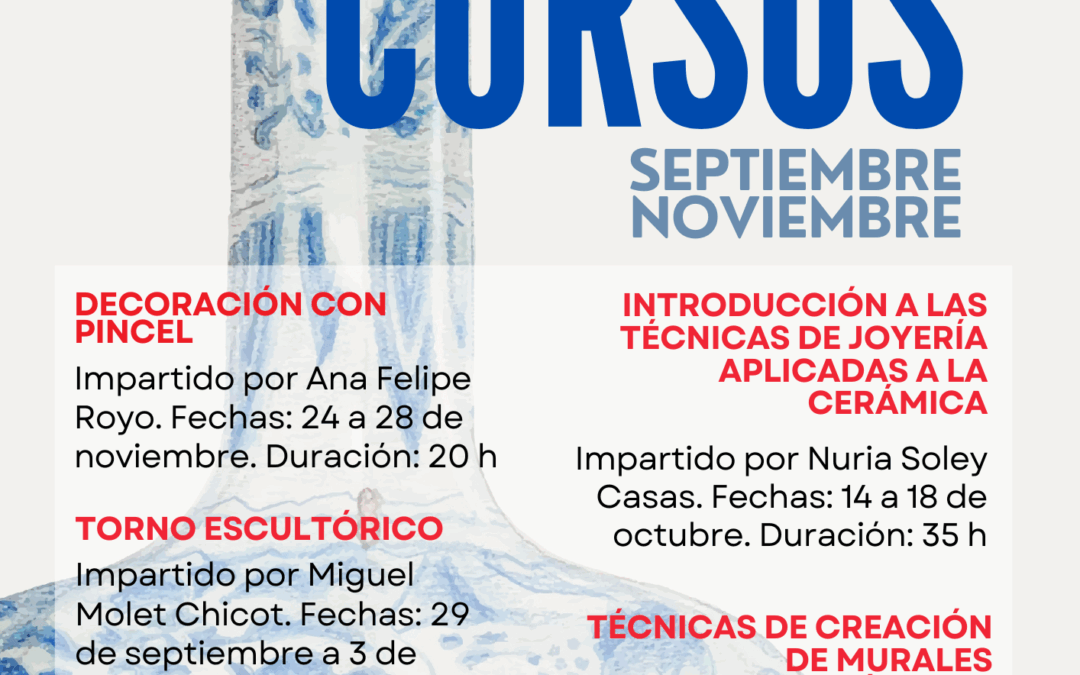 Cursos de cerámica 2025