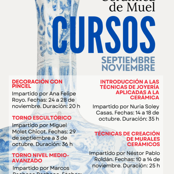 Cursos de cerámica 2025