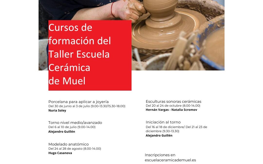Cursos de cerámica 2026
