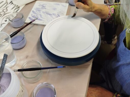 Decoración con pincel